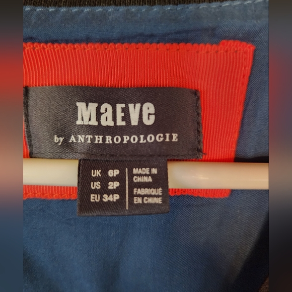 Maeve by Anthropologie Sporty Chevron Dress Size 2P - Picture 2 of 15